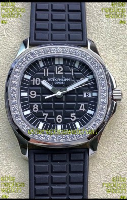 Patek Philippe Aquanaut LUCE 5072A-001 Quartz Swiss Replica Watch in Black Dial 35MM