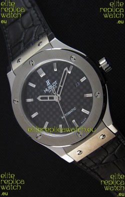 Hublot Classic Fusion Titanium Carbon Dial Swiss Replica Watch - 1:1 Mirror Replica