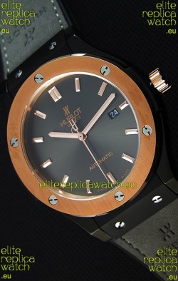Hublot Classic Fusion Ceramic King Gold Grey Dial Swiss Replica Watch - 1:1 Mirror Replica