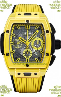 Hublot Spirit of Bang Yellow Magic Edition Watch in PVD Titanium Casing - 42MM Swiss Replica
