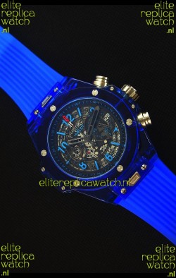 Hublot Big Bang Unico Blue Sapphire Quartz Replica Watch 45MM