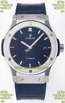 Hublot Super Clone Classic Fusion Titanium 42MM 1:1 Mirror Replica Watch Blue Dial
