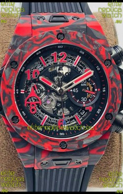 Hublot Big Bang Unico Red Carbon Las Vegas Boutique Edition Swiss Replica Watch 