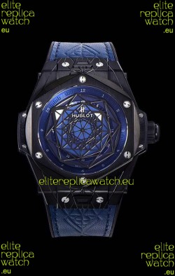 Hublot Big Bang One Click Sang Bleu 1:1 Mirror Replica in Ceramic Casing - 45MM Blue Dial