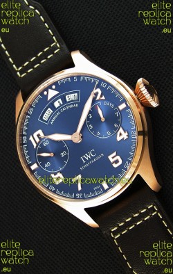 IWC Big Pilot Annual Calender Steel Blue Dial 1:1 Mirror Replica