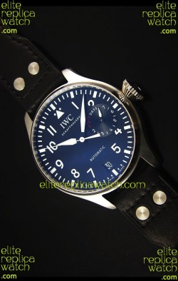 IWC Big Pilot IW500901 - Functional Power Reserve Brown Strap Black Dial 1:1 Mirror Watch