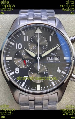 IWC Pilot Chronograph Edition Grey Dial in 904L Steel Casing 1:1 Mirror Replica Watch