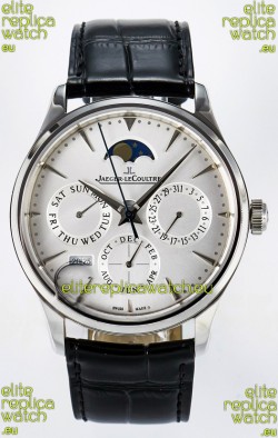 Jaeger LeCoultre Super Clone Master Ultra Thin Perpetual Calendar White Dial Watch
