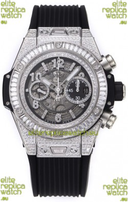 Hublot Big Bang Unico Stainless Steel Diamonds Casing 1:1 Mirror Edition Swiss Replica Watch