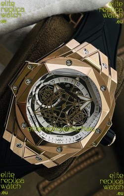Hublot Big Bang UNICO Sang Bleu II Rose Gold 1:1 Mirror Quality Swiss Replica Watch 