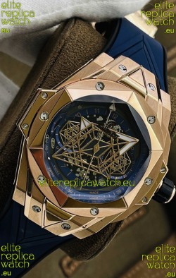 Hublot Big Bang UNICO Sang Bleu II Rose Gold 1:1 Mirror Quality Swiss Replica Watch 