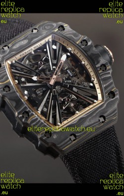 Richard Mille RM12-01 Carbon Fiber Case Genuine Tourbillon Movement 1:1 Mirror Replica Watch