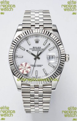 Rolex Datejust Cal.3235 Movement Swiss Watch 1:1 Mirror Replica 904L Steel 41MM - White Dial 