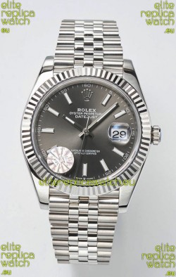 Rolex Datejust Cal.3235 Movement Swiss Watch 1:1 Mirror Replica 904L Steel 41MM - Grey Dial 