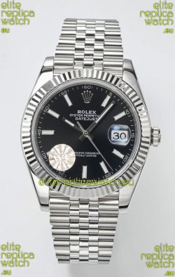 Rolex Datejust Cal.3235 Movement Swiss Watch 1:1 Mirror Replica 904L Steel 41MM - Black Dial 