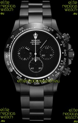 Rolex Daytona Blaken 1:1 Swiss Mirror Replica Black Dial Cal.4130 Movement (WITH BOX) 