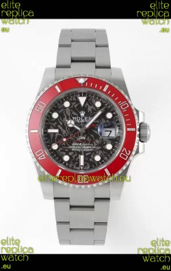 Rolex Submariner DiW Stainless Steel Casing Ceramic Red Bezel Edition Watch 
