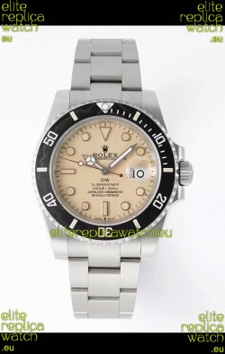 Rolex Submariner DiW Stainless Steel Casing Black Ceramic Bezel Edition Watch 