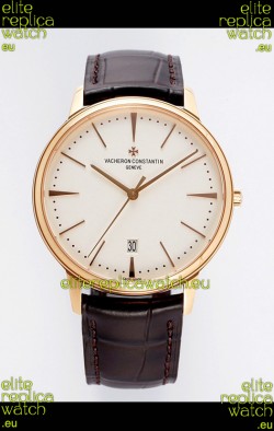 Vacheron Constantin Patrimony Rose Gold 1:1 Mirror Replica Watch 40MM 904L Steel 