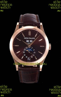 Patek Philippe Annual Calendar 5396R-012 Complications Swiss Replica Watch in Brown Dial 