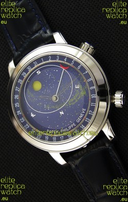 Patek Philippe Grand Complication 6102P Celestial Moon Age Blue Dial Swiss Replica Watch 