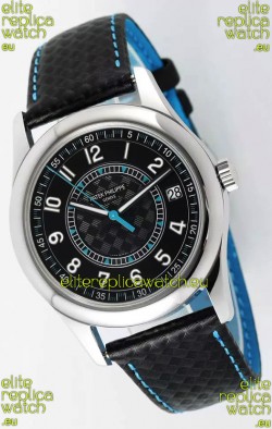 Patek Philippe Calatrava 6007 Black Dial Blue Hands 904L Steel Casing 1:1 Mirror Replica Watch