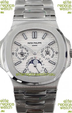 Patek Philippe Nautilus 5740 Perpetual Calendar Stainless Steel White Dial Swiss Replica Watch 
