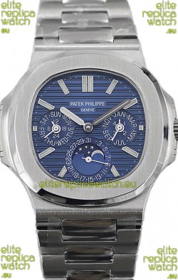 Patek Philippe Nautilus 5740 Perpetual Calendar Stainless Steel Blue Dial Swiss Replica Watch 