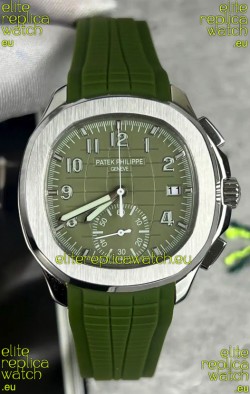Patek Philippe Aquanaut 5968A Green Dial Chronograph 1:1 Mirror Replica Watch
