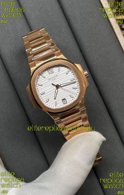 Patek Philippe Nautilus 7118/1200R-001 35MM 1:1 Mirror Swiss Replica Watch in White Dial