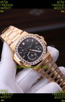 Patek Philippe Nautilus 5712R 1:1 Quality Swiss Replica Watch in Black Dial