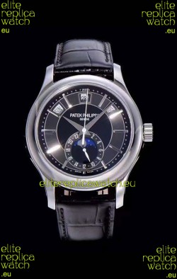 Patek Philippe 5205-001 Complications MoonPhase 1:1 Mirror Swiss Replica Watch Dark Grey Dial