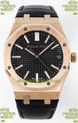 Audemars Piguet Royal Oak 15510 50th Anniversary 41MM Black Dial Rose Gold 41MM 1:1 Mirror Replica