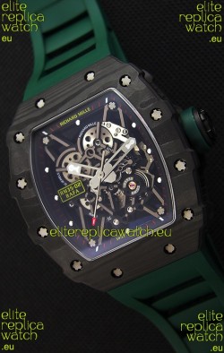 Richard Mille RM35-02 Rafael Nadal Forged Carbon Case with Green Strap 