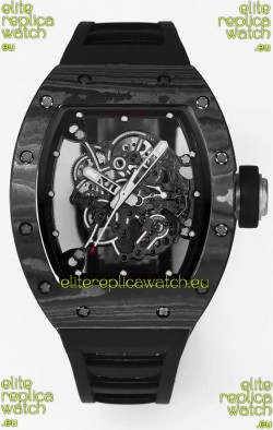 Richard Mille RM055 Black Carbon Casing 1:1 Superclone Genuine Tourbillon Watch 