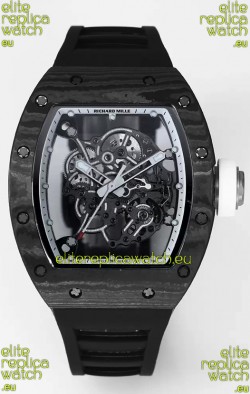 Richard Mille RM055 Black Carbon Casing 1:1 Superclone Genuine Tourbillon Watch 
