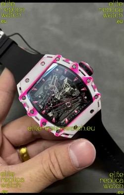 Richard Mille RM38-02 White Carbon Fiber Bubba Watson Genuine Tourbillon Movement 1:1 Mirror Replica