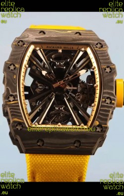 Richard Mille RM12-01 Carbon Fiber Case Genuine Tourbillon Movement 1:1 Mirror Replica Watch