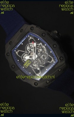 Richard Mille RM35-01 Rafael Nadal Edition Swiss Replica Watch Navy Blue Nylon Strap