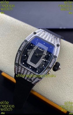 Richard Mille RM-07-01 Stainless Steel Diamonds Ladies 1:1 Mirror Replica Watch 