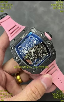 Richard Mille RM35-02 Rafael Nadal Carbon Fiber Casing with Genuine Tourbillon Super Clone Watch