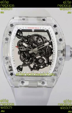 Richard Mille RM055 Transparent Sapphires Casing with Genuine Tourbillon Super Clone Watch
