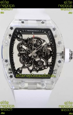 Richard Mille RM055 Transparent Sapphires Casing with Genuine Tourbillon Super Clone Watch