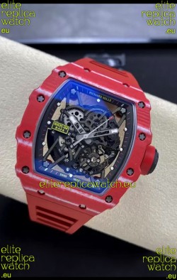 Richard Mille RM35-02 Rafael Nadal Red Carbon Fiber Casing with Genuine Tourbillon Super Clone Watch