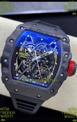 Richard Mille RM35-02 Rafael Nadal Carbon Fiber Casing with Genuine Tourbillon Super Clone Watch