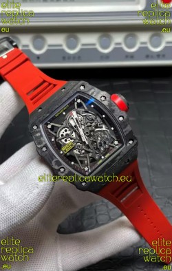 Richard Mille RM35-02 Rafael Nadal Carbon Fiber Casing with Genuine Tourbillon Super Clone Watch