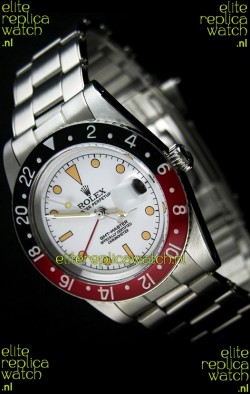 Rolex GMT Master Vintage Edition Swiss Replica Watch in White Dial 