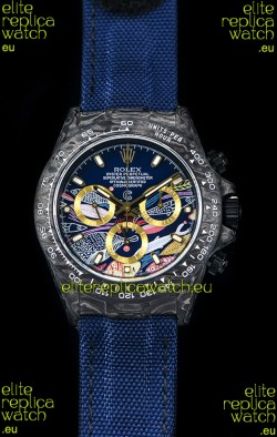 Rolex Daytona CHRONUSART Forged Cabon Casing 1:1 Mirror Replica Multicolored Dial