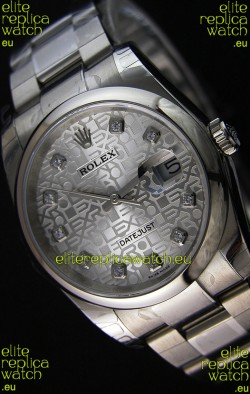 Rolex Datejust Japanese Replica Watch - Silver Dial in 36MM with Oyster Strap