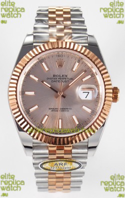 Rolex Super Clone Datejust ETA 3235 Movement 41MM Two Tone Rose Gold Plating and Dial Watch